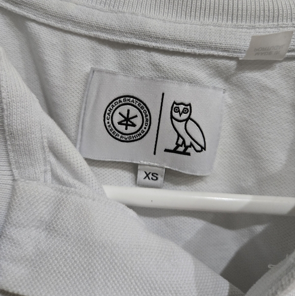 OVO X Canada Skateboard Paris 2024 collection polo, white, XS - Picture 3 of 6